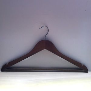Heavy duty, brown wooden hangers (25)
